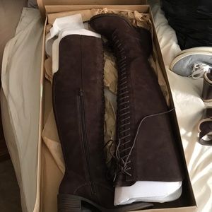 Thigh high lucky brand boots